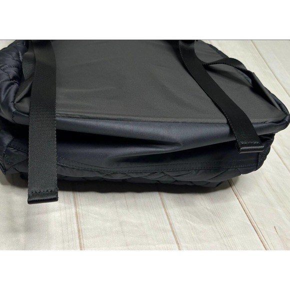 NWOT Polo Ralph Lauren Women’s Black Quilted Puffer Zipper Logo Backpack - Picture 3 of 4